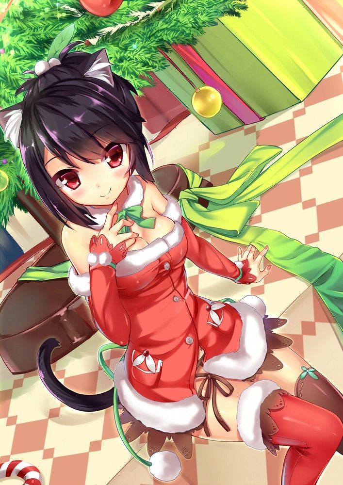 [Christmas] 50 images of girls and Christmas tree 25