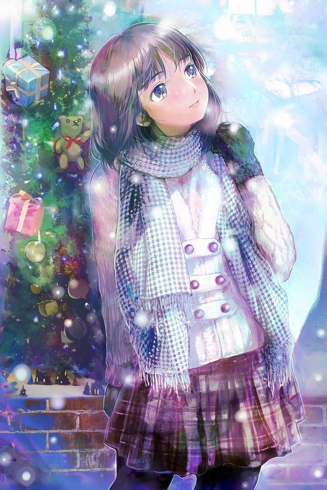 [Christmas] 50 images of girls and Christmas tree 4