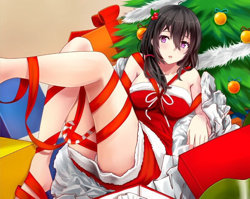 [Christmas] 50 images of girls and Christmas tree 44