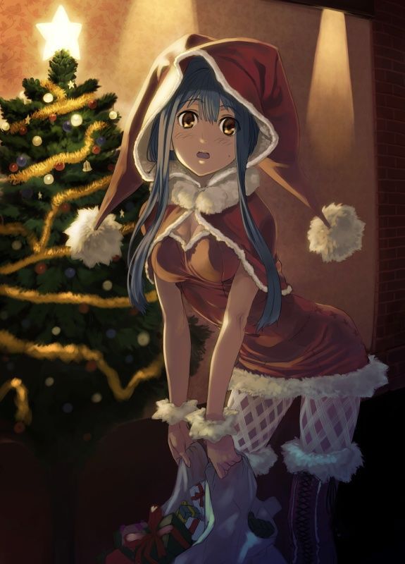 [Christmas] 50 images of girls and Christmas tree 45