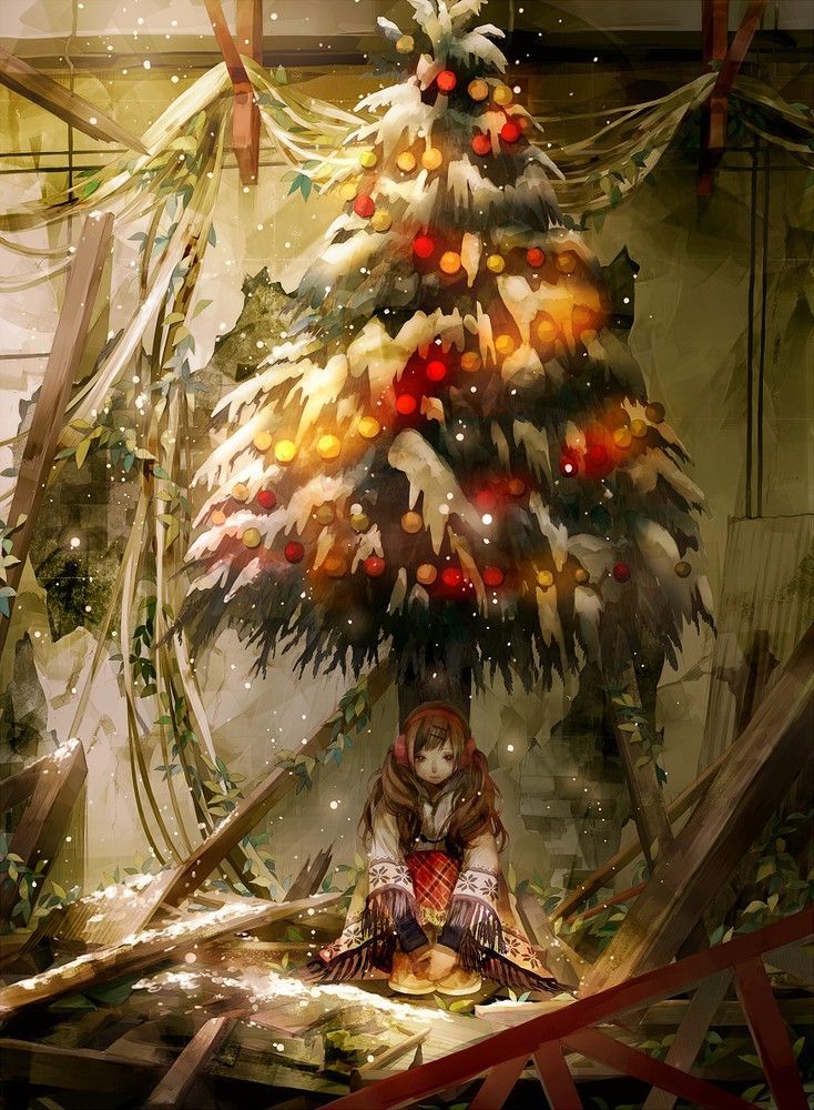 [Christmas] 50 images of girls and Christmas tree 54