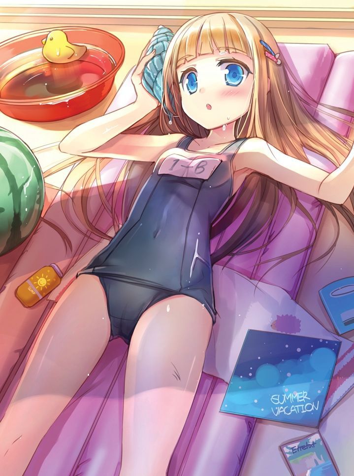 Cute swimsuit hentai picture post! 1