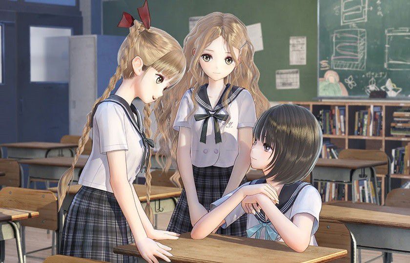 "Blue reflection, classmate of the girls I introduced everyone naked in illustrations 1