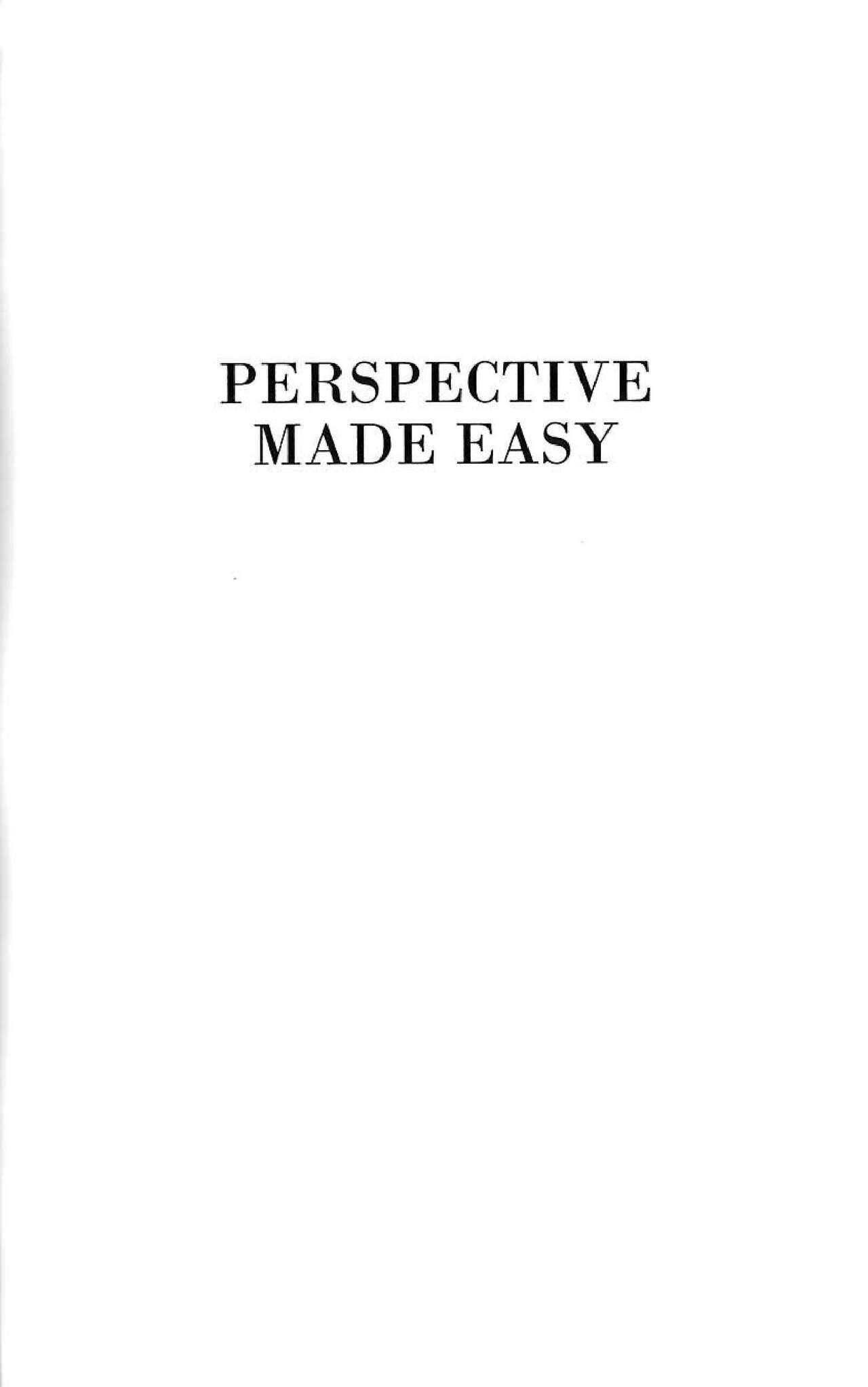 Perspective Made Easy 13