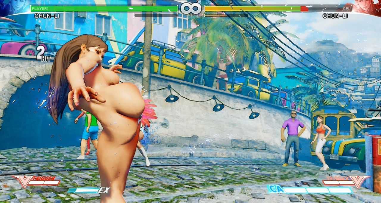 [Erotic MOD image: Chun-Li's and getting breasts, thighs whip lash too [Street Fighter V] 13