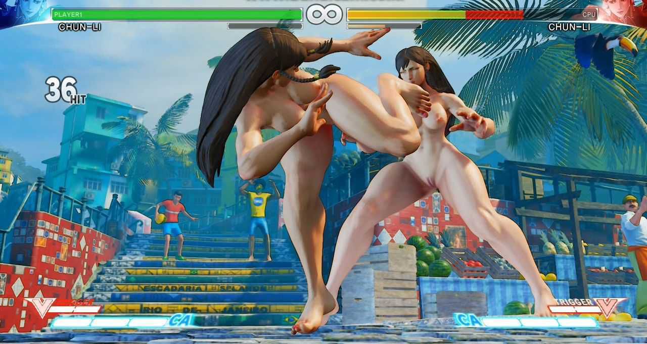 [Erotic MOD image: Chun-Li's and getting breasts, thighs whip lash too [Street Fighter V] 17
