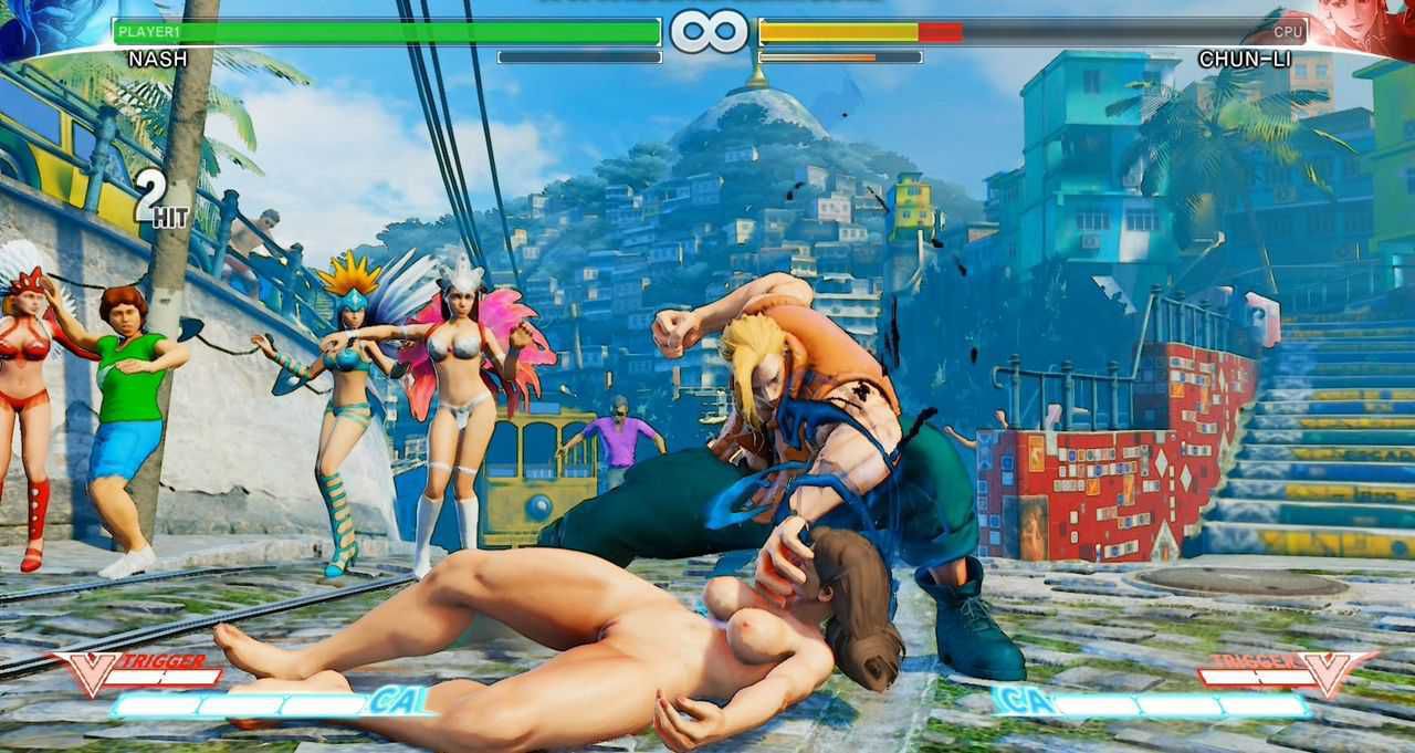 [Erotic MOD image: Chun-Li's and getting breasts, thighs whip lash too [Street Fighter V] 24