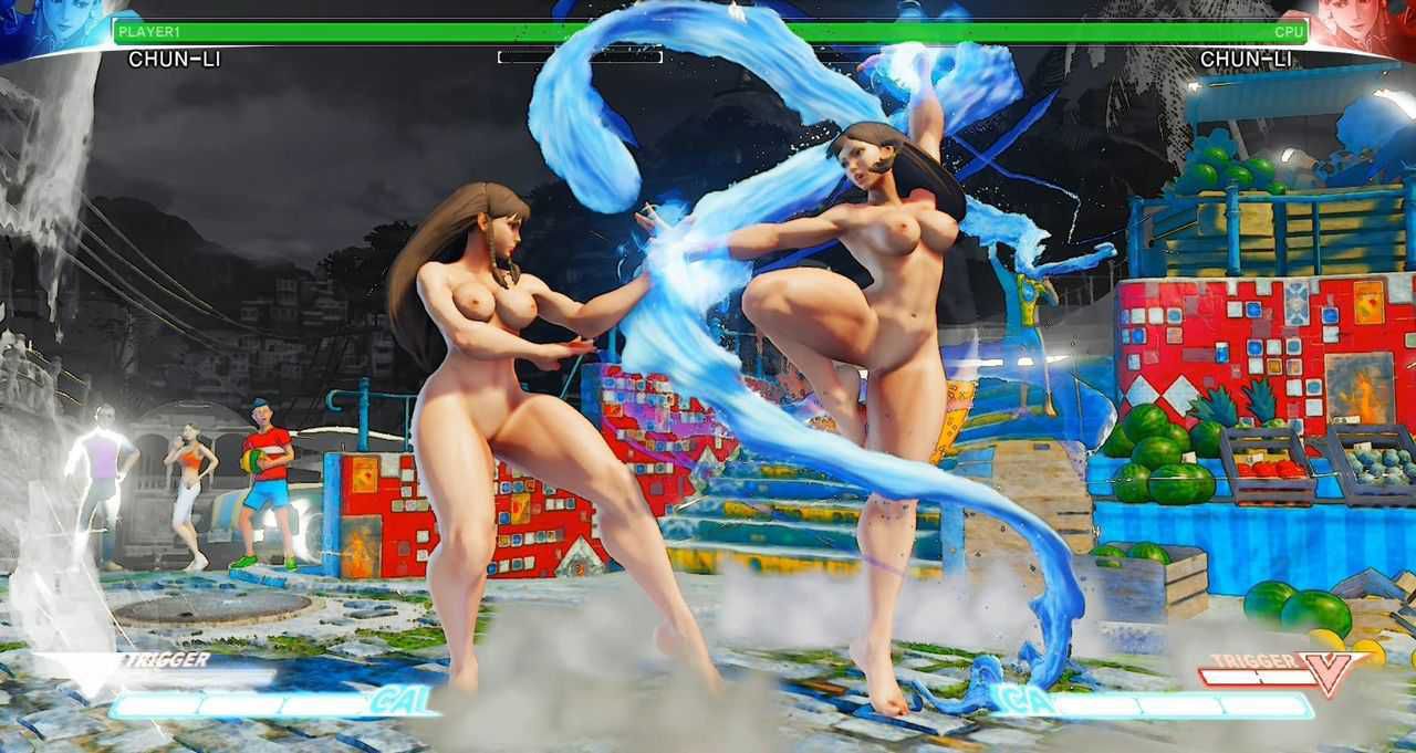 [Erotic MOD image: Chun-Li's and getting breasts, thighs whip lash too [Street Fighter V] 5