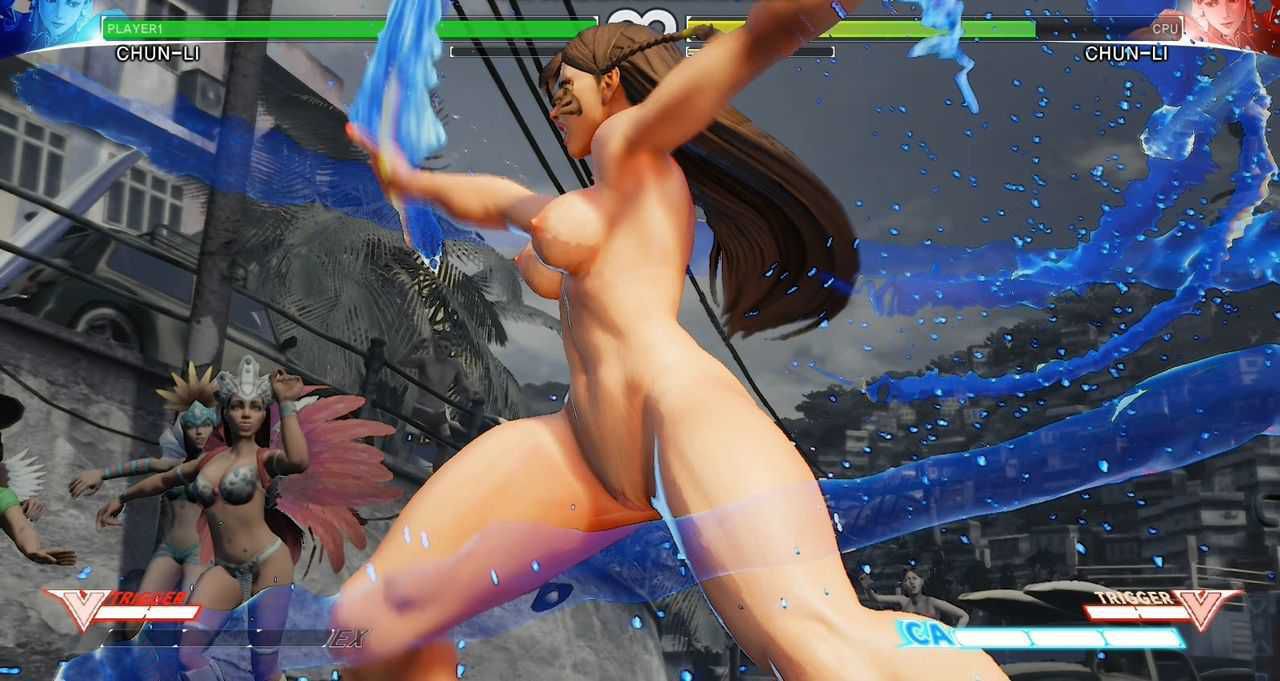 [Erotic MOD image: Chun-Li's and getting breasts, thighs whip lash too [Street Fighter V] 7