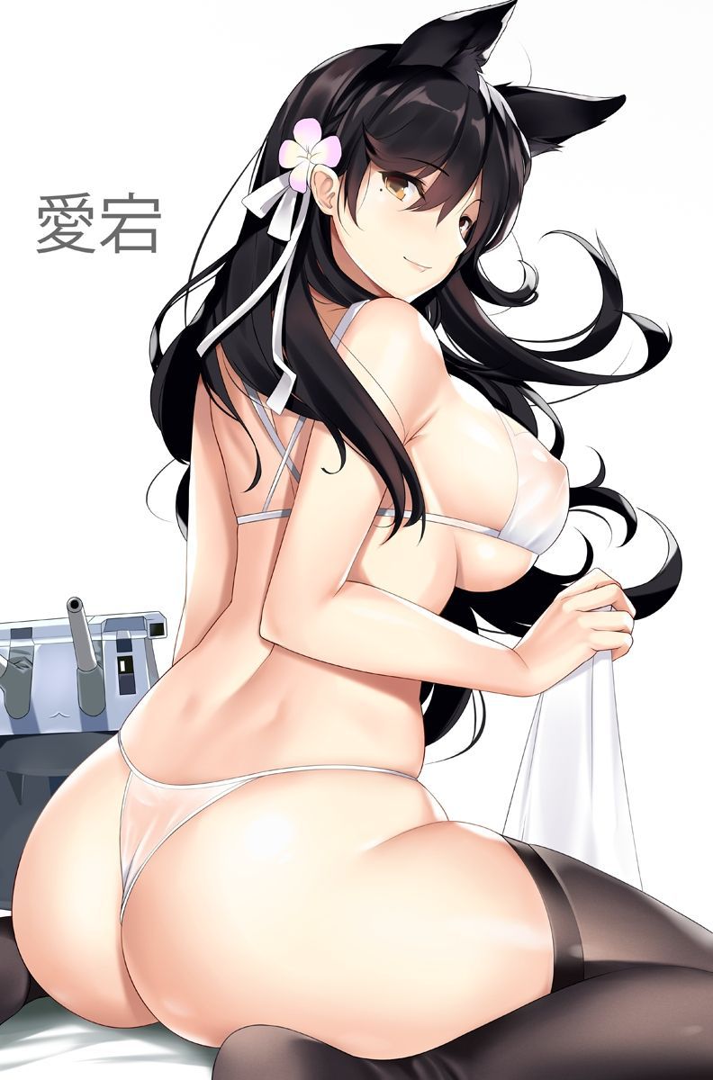 【Secondary Erotica】 Here is an erotic image of a Echiechi girl with a T-back clenching into her ass and bun 19