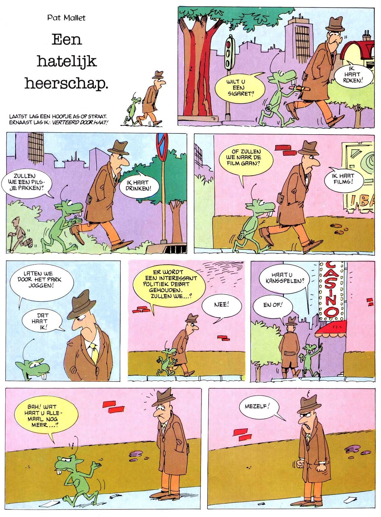 Het Is Groen En Het.. - 02 - Verboden Op Het Gras Te Lopen (Dutch) Een oude humoristische serie van Pat Mallet 10