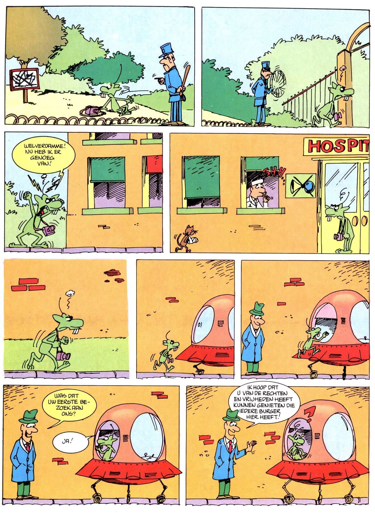 Het Is Groen En Het.. - 02 - Verboden Op Het Gras Te Lopen (Dutch) Een oude humoristische serie van Pat Mallet 30