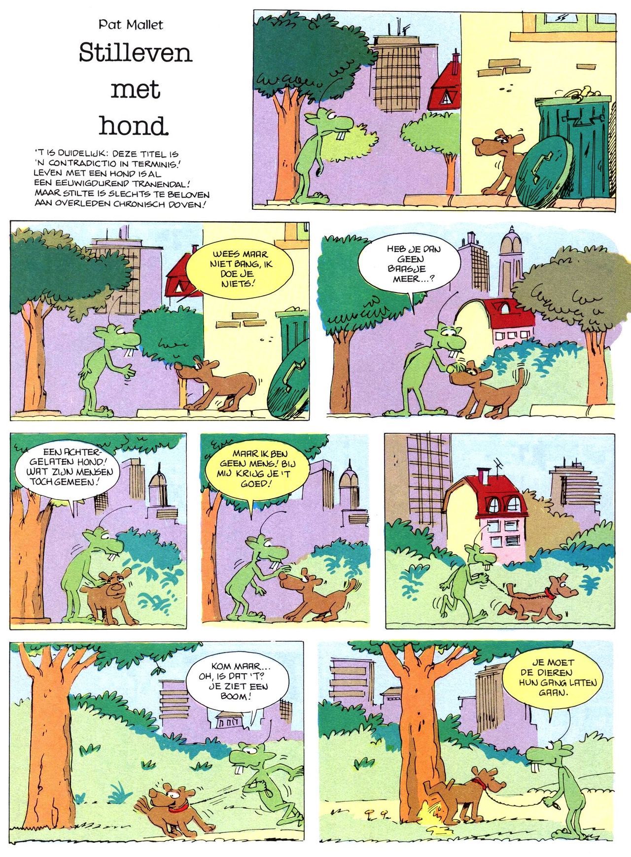 Het Is Groen En Het.. - 02 - Verboden Op Het Gras Te Lopen (Dutch) Een oude humoristische serie van Pat Mallet 33