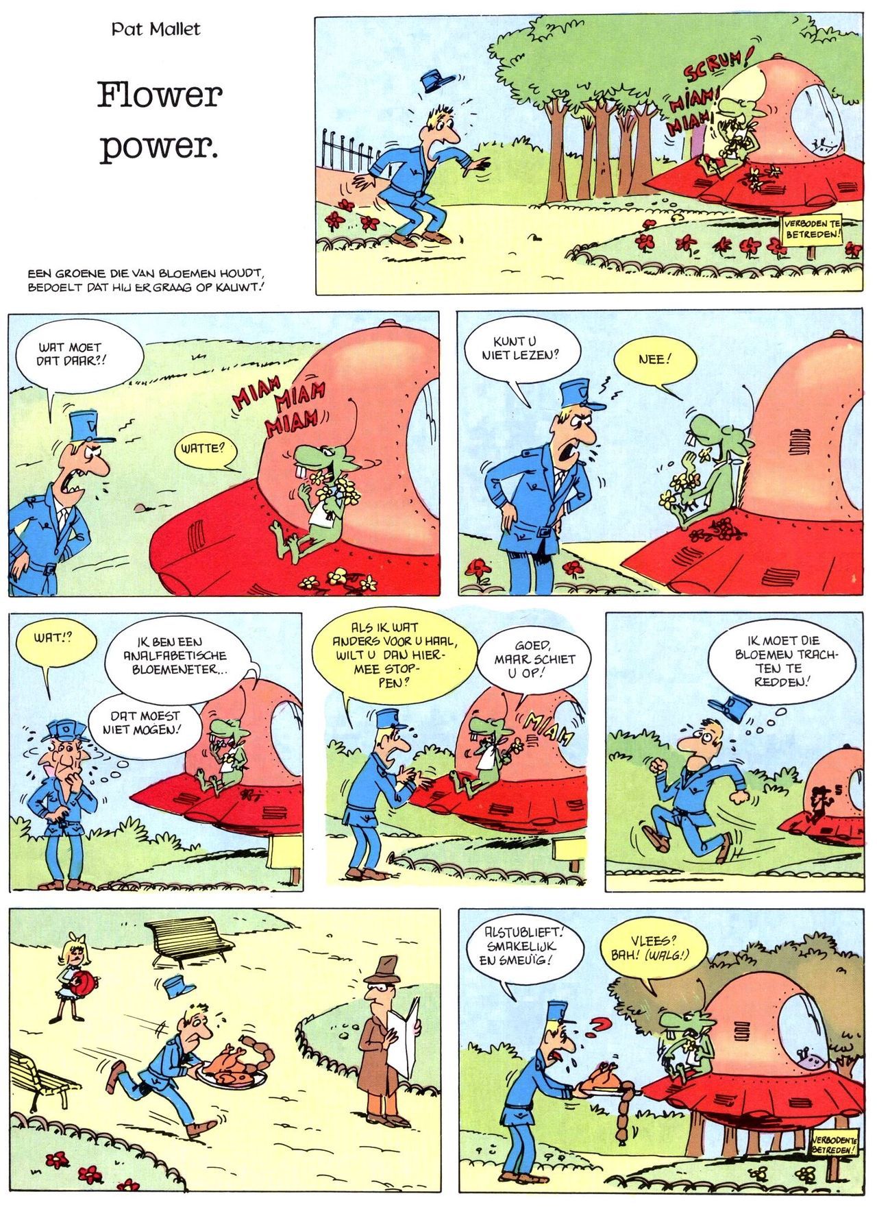 Het Is Groen En Het.. - 02 - Verboden Op Het Gras Te Lopen (Dutch) Een oude humoristische serie van Pat Mallet 39