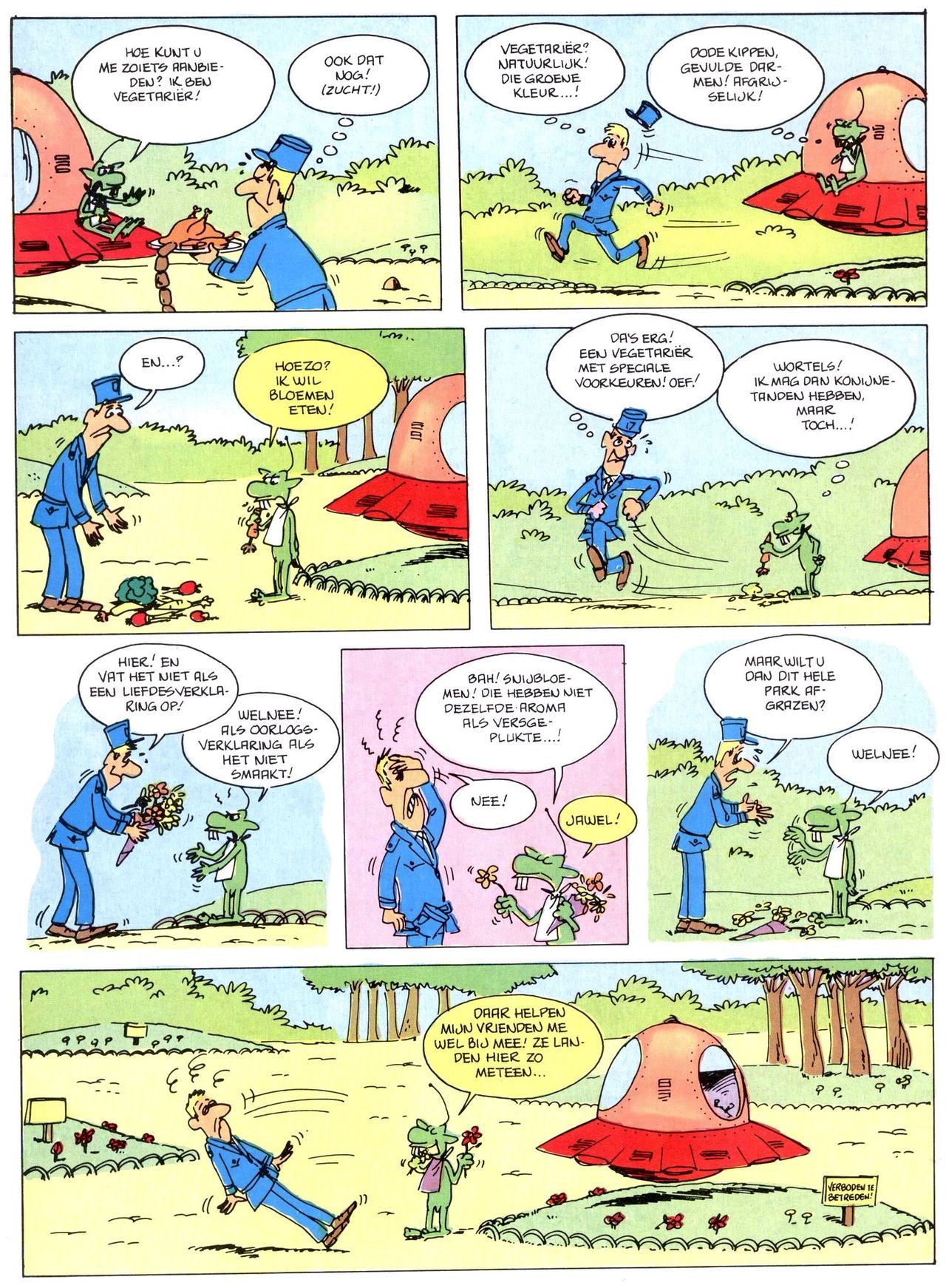 Het Is Groen En Het.. - 02 - Verboden Op Het Gras Te Lopen (Dutch) Een oude humoristische serie van Pat Mallet 40