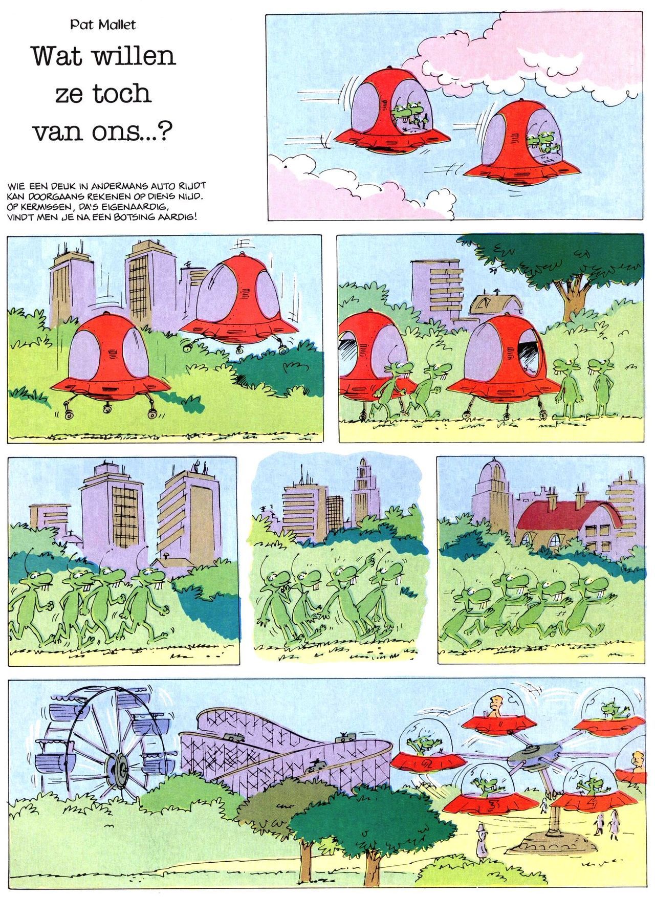 Het Is Groen En Het.. - 02 - Verboden Op Het Gras Te Lopen (Dutch) Een oude humoristische serie van Pat Mallet 9