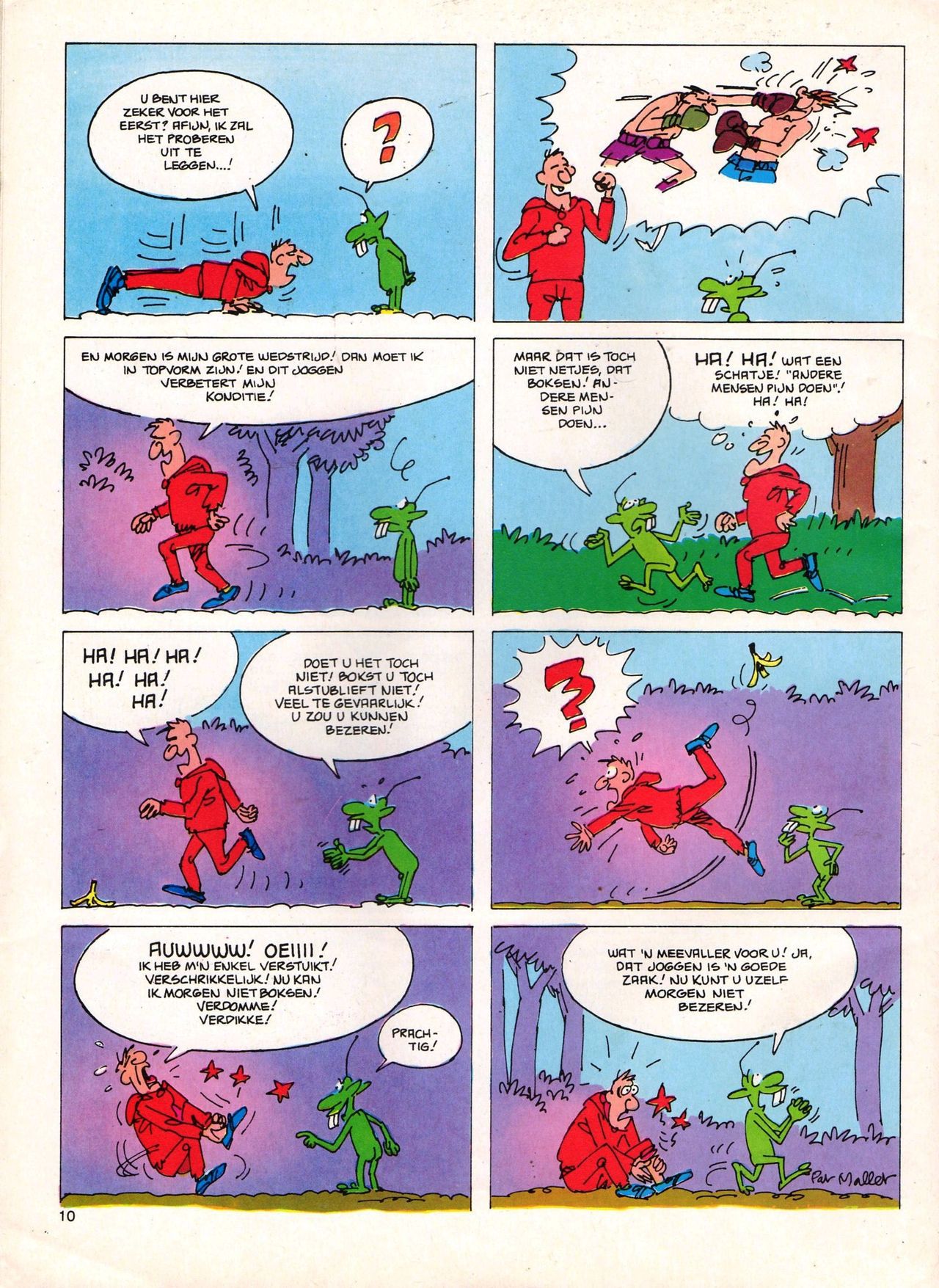 Het Is Groen En Het.. - 04 - Mag Ik Die Ballen.. OH, PARDON! (Dutch) Een oude humoristische serie van Pat Mallet 10