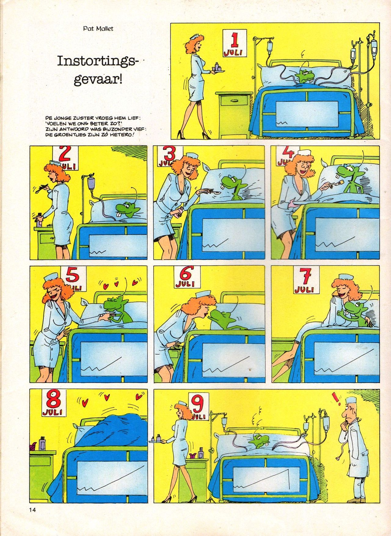 Het Is Groen En Het.. - 04 - Mag Ik Die Ballen.. OH, PARDON! (Dutch) Een oude humoristische serie van Pat Mallet 14