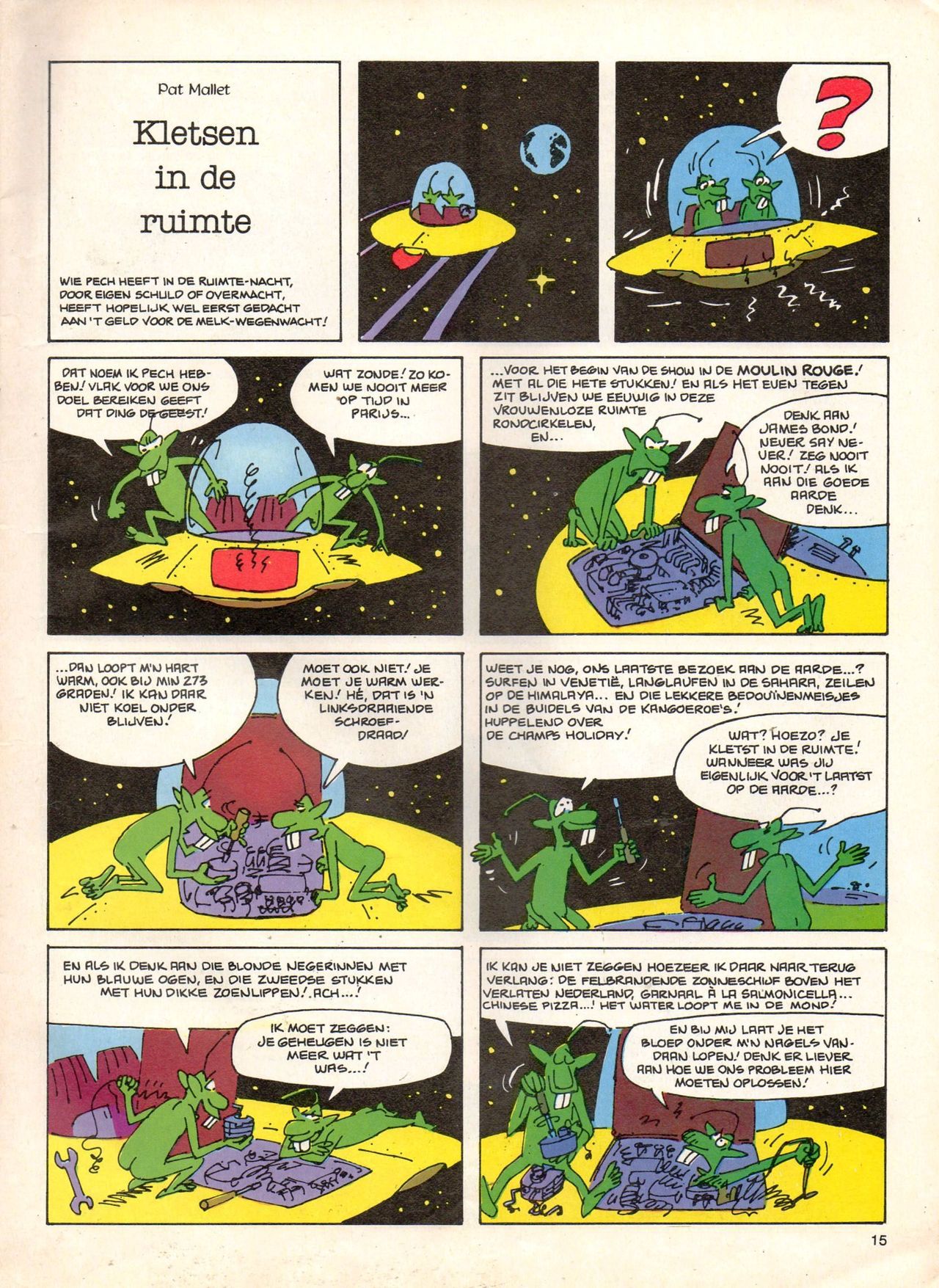Het Is Groen En Het.. - 04 - Mag Ik Die Ballen.. OH, PARDON! (Dutch) Een oude humoristische serie van Pat Mallet 15
