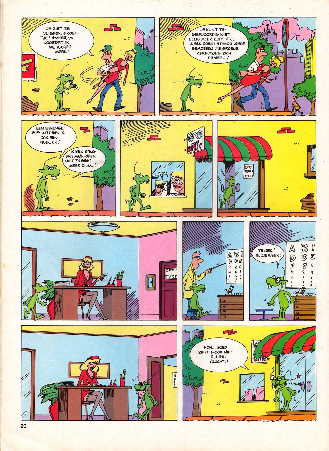 Het Is Groen En Het.. - 04 - Mag Ik Die Ballen.. OH, PARDON! (Dutch) Een oude humoristische serie van Pat Mallet 20