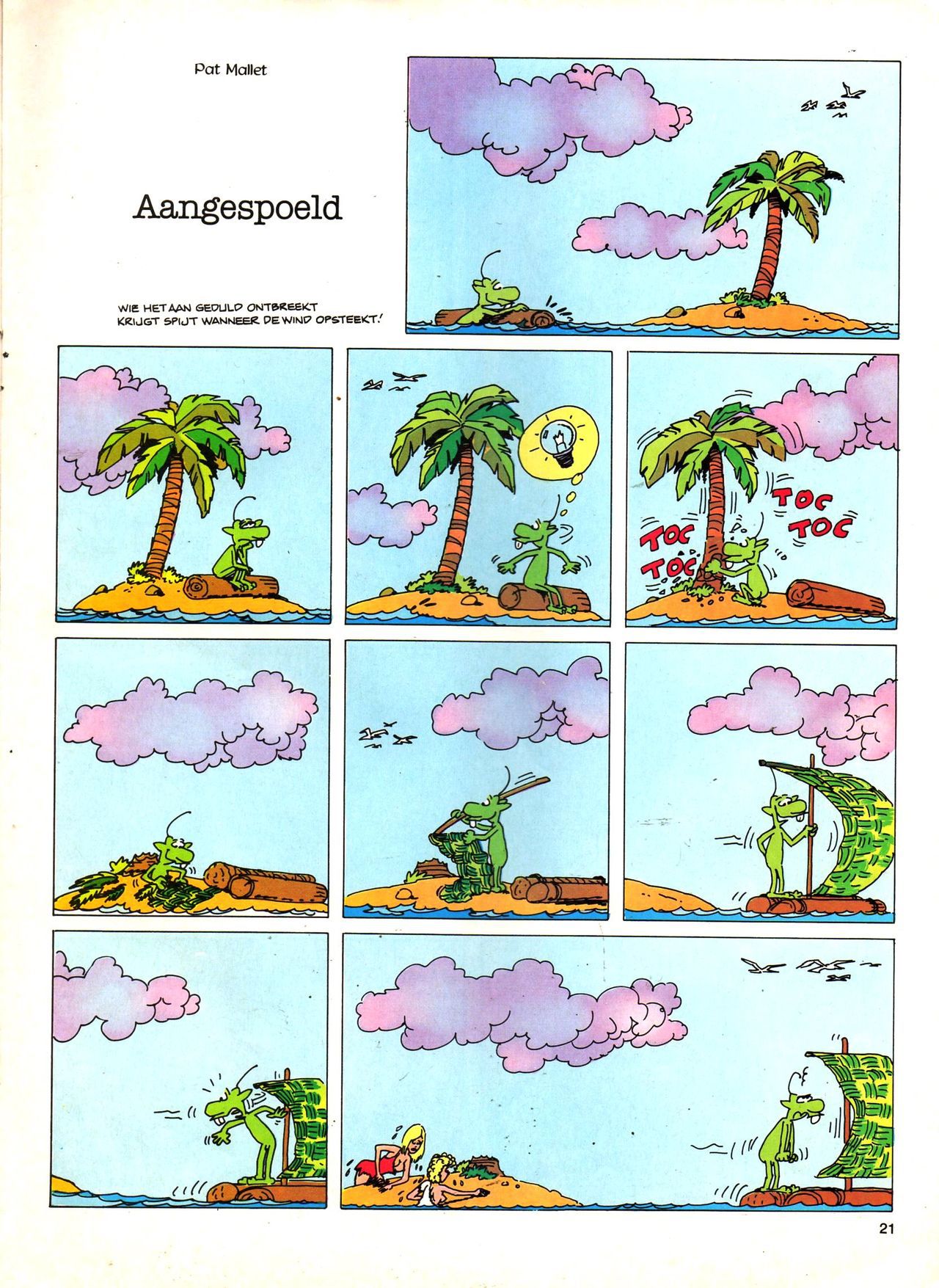 Het Is Groen En Het.. - 04 - Mag Ik Die Ballen.. OH, PARDON! (Dutch) Een oude humoristische serie van Pat Mallet 21