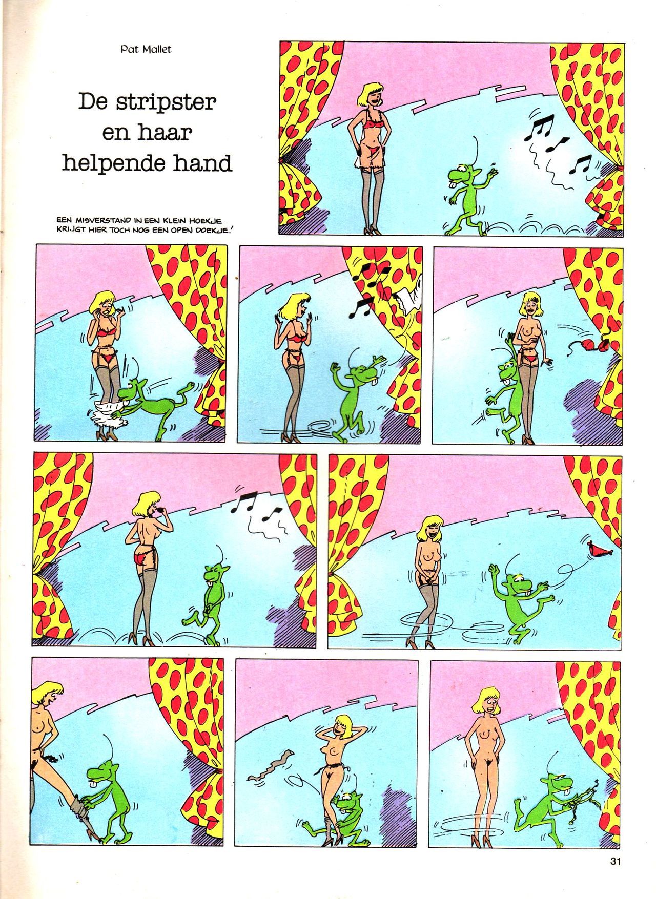 Het Is Groen En Het.. - 04 - Mag Ik Die Ballen.. OH, PARDON! (Dutch) Een oude humoristische serie van Pat Mallet 31
