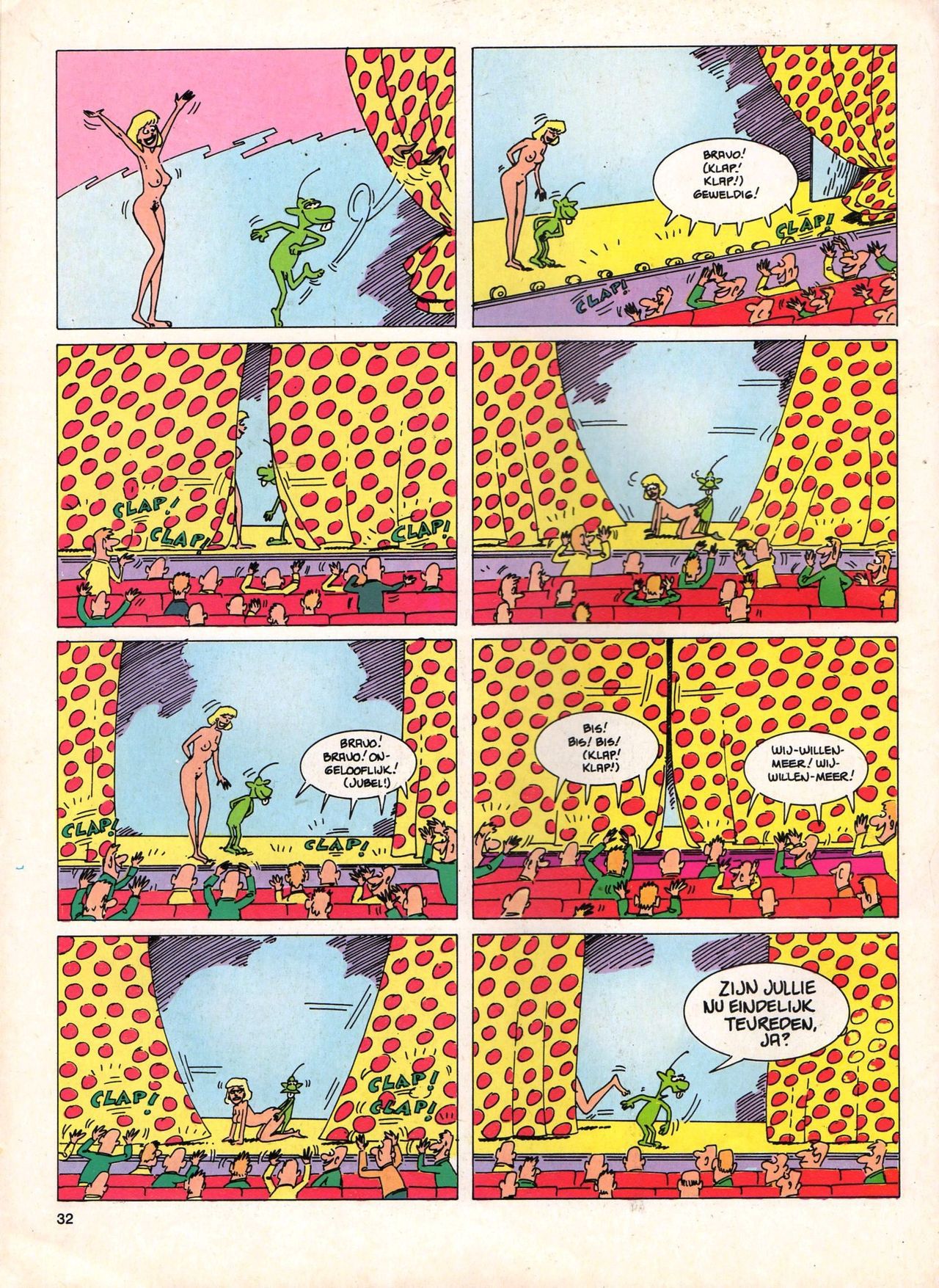 Het Is Groen En Het.. - 04 - Mag Ik Die Ballen.. OH, PARDON! (Dutch) Een oude humoristische serie van Pat Mallet 32