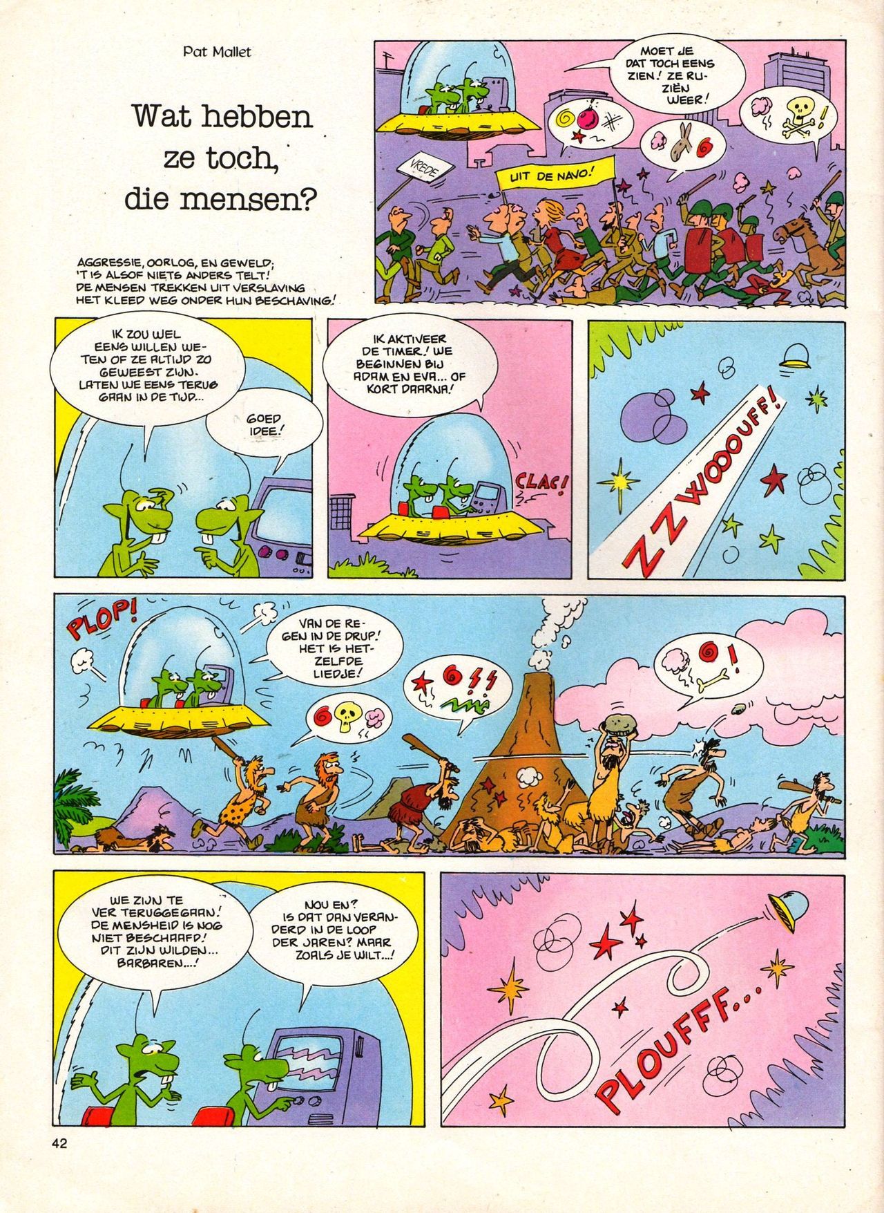 Het Is Groen En Het.. - 04 - Mag Ik Die Ballen.. OH, PARDON! (Dutch) Een oude humoristische serie van Pat Mallet 42