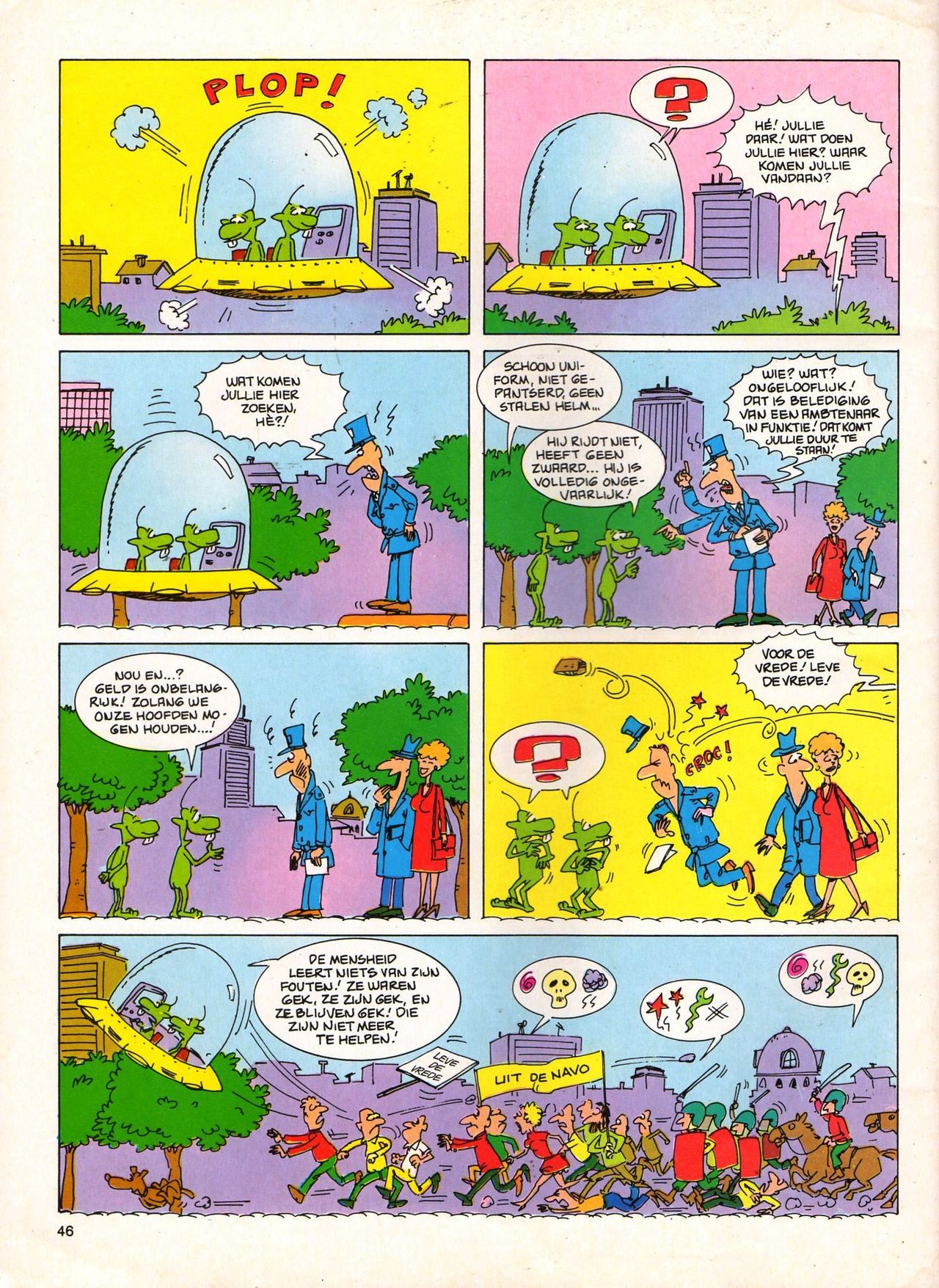 Het Is Groen En Het.. - 04 - Mag Ik Die Ballen.. OH, PARDON! (Dutch) Een oude humoristische serie van Pat Mallet 46
