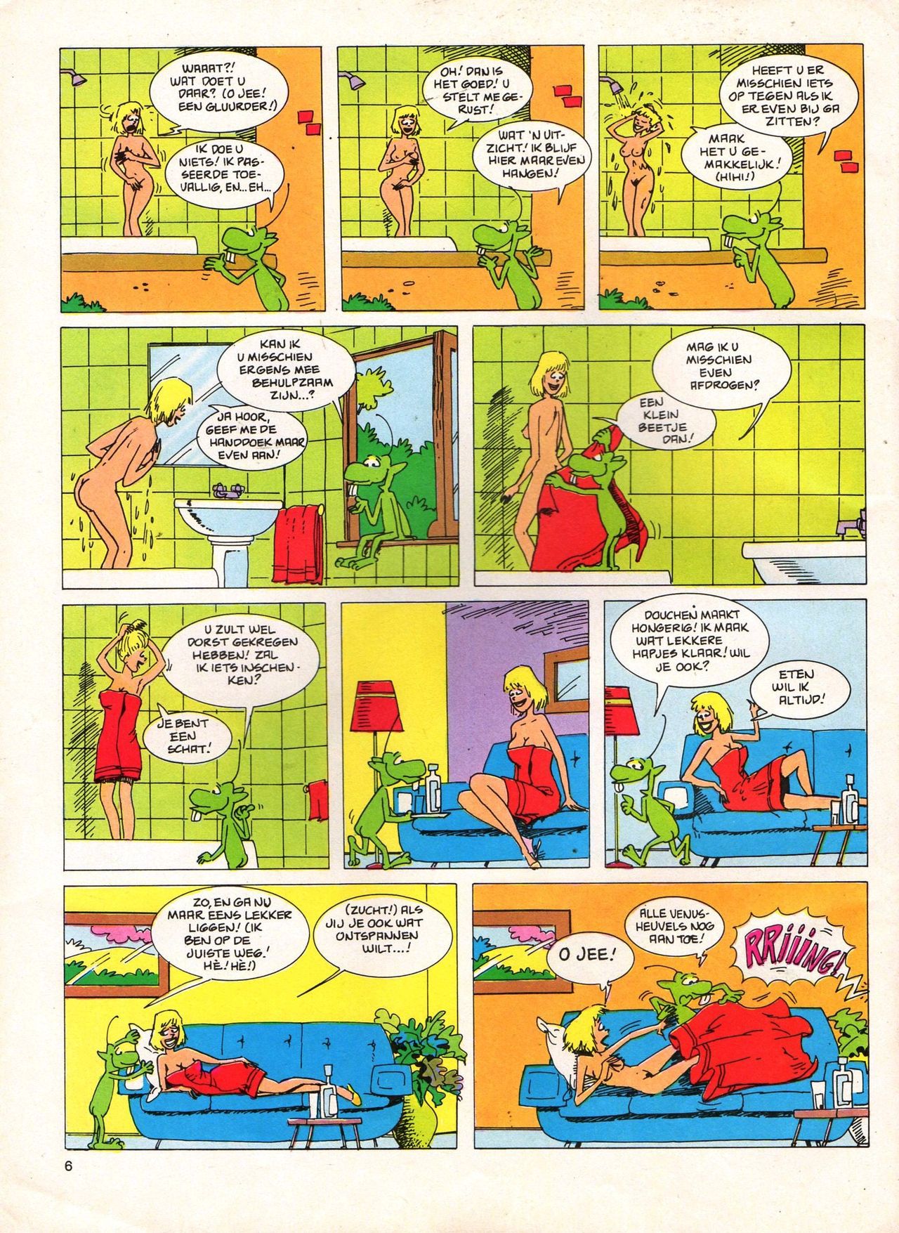 Het Is Groen En Het.. - 04 - Mag Ik Die Ballen.. OH, PARDON! (Dutch) Een oude humoristische serie van Pat Mallet 6