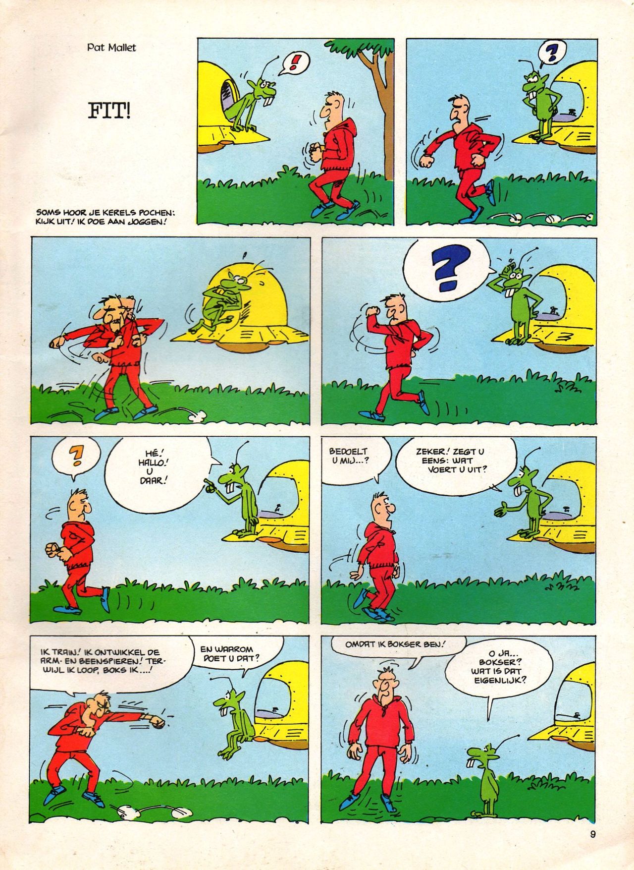 Het Is Groen En Het.. - 04 - Mag Ik Die Ballen.. OH, PARDON! (Dutch) Een oude humoristische serie van Pat Mallet 9