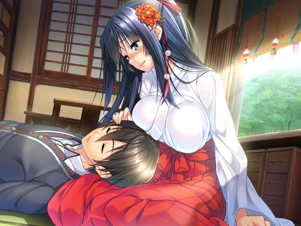 Naughty image of a kimono, hakama, Miko, erotic clothes, right? 21