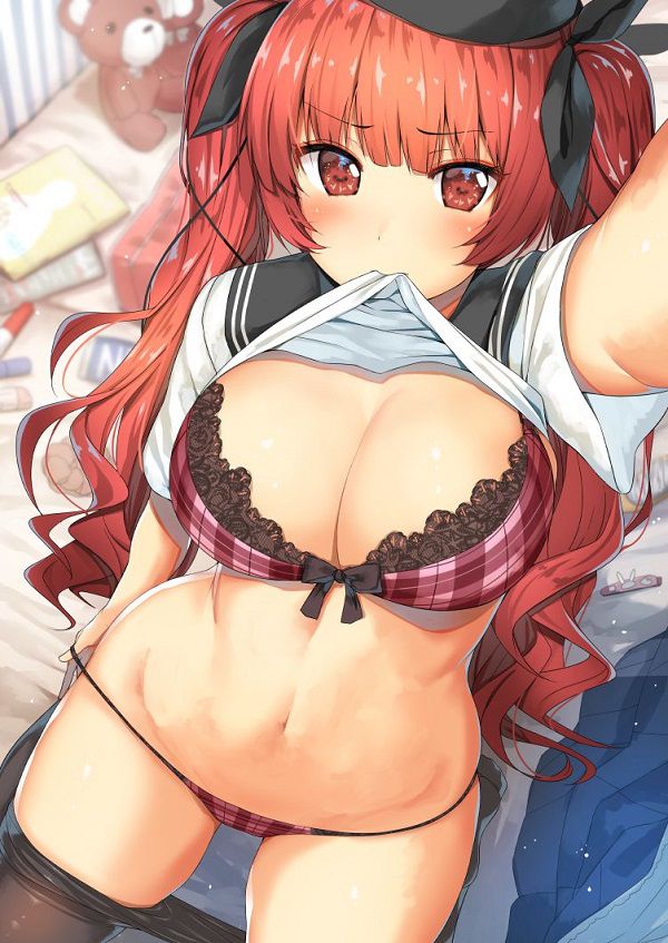 【Erotic Anime Summary】 Beautiful women and beautiful girls wearing erotic cute underwear with a plaid pattern 【Secondary erotic】 1