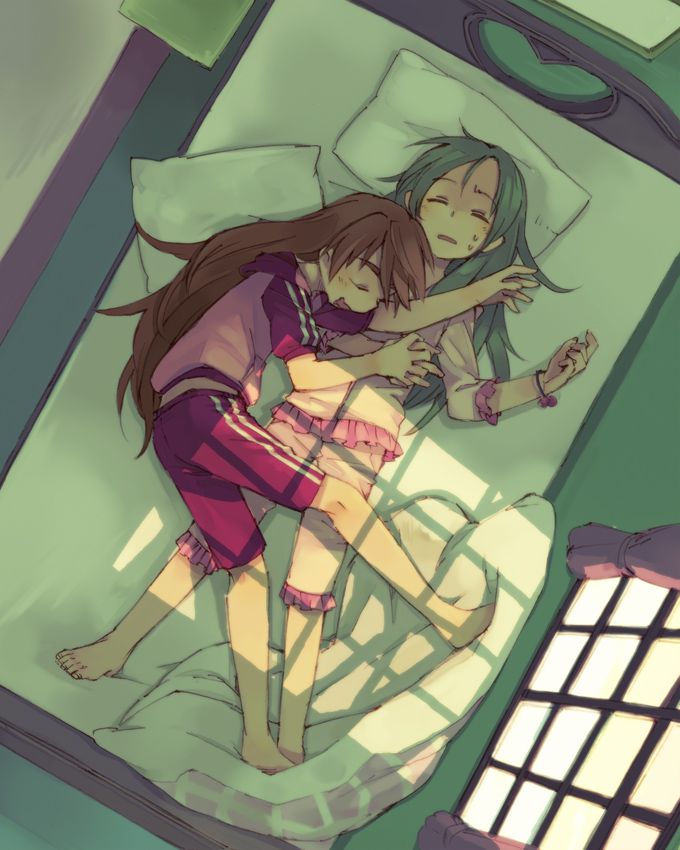 寝正月 so I'm lying Rainbow Girl image like me sleeping together 14