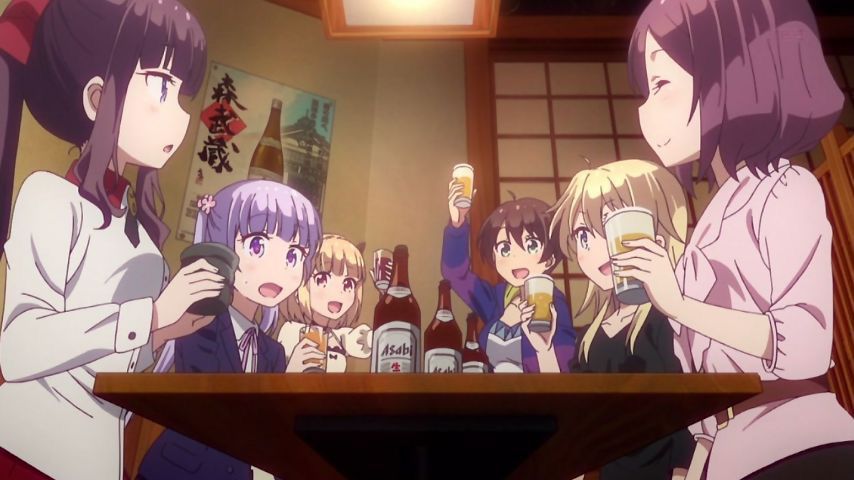NEW GAME! -New game - story "this is adult party..." thoughts. Trying to fall more in love w [capture image is: 50