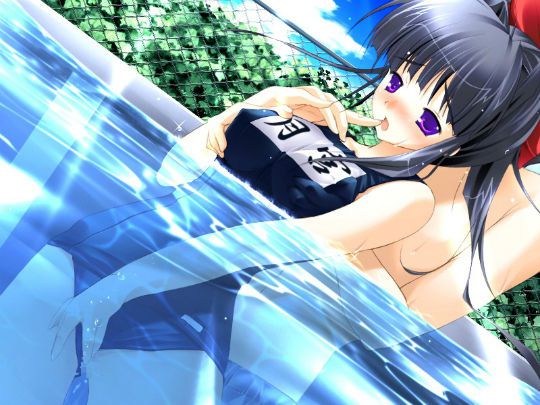 Erotic wallpapers [2D] cute girl's being perpetrated in the water risk (45 cards) 46