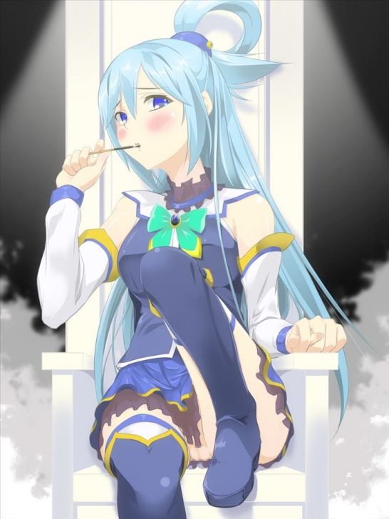 [In this wonderful world, blessings! : Cute image of Aqua. 12