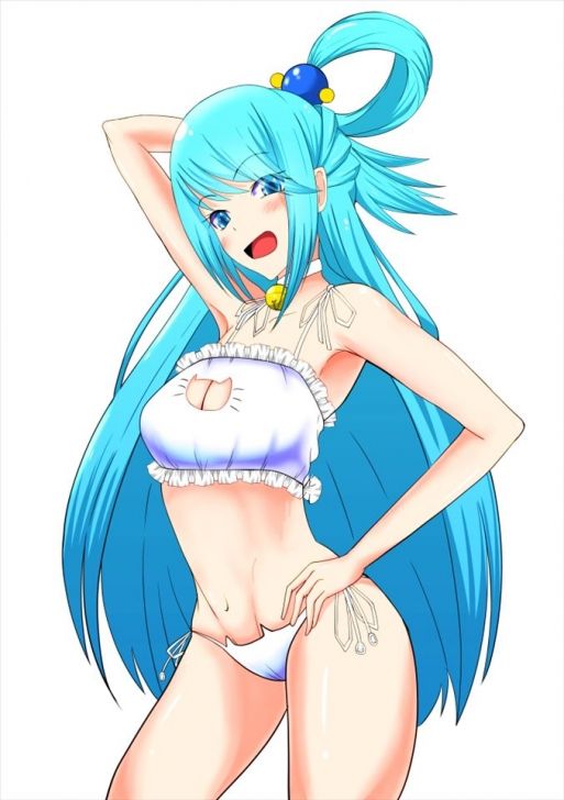 [In this wonderful world, blessings! : Cute image of Aqua. 2