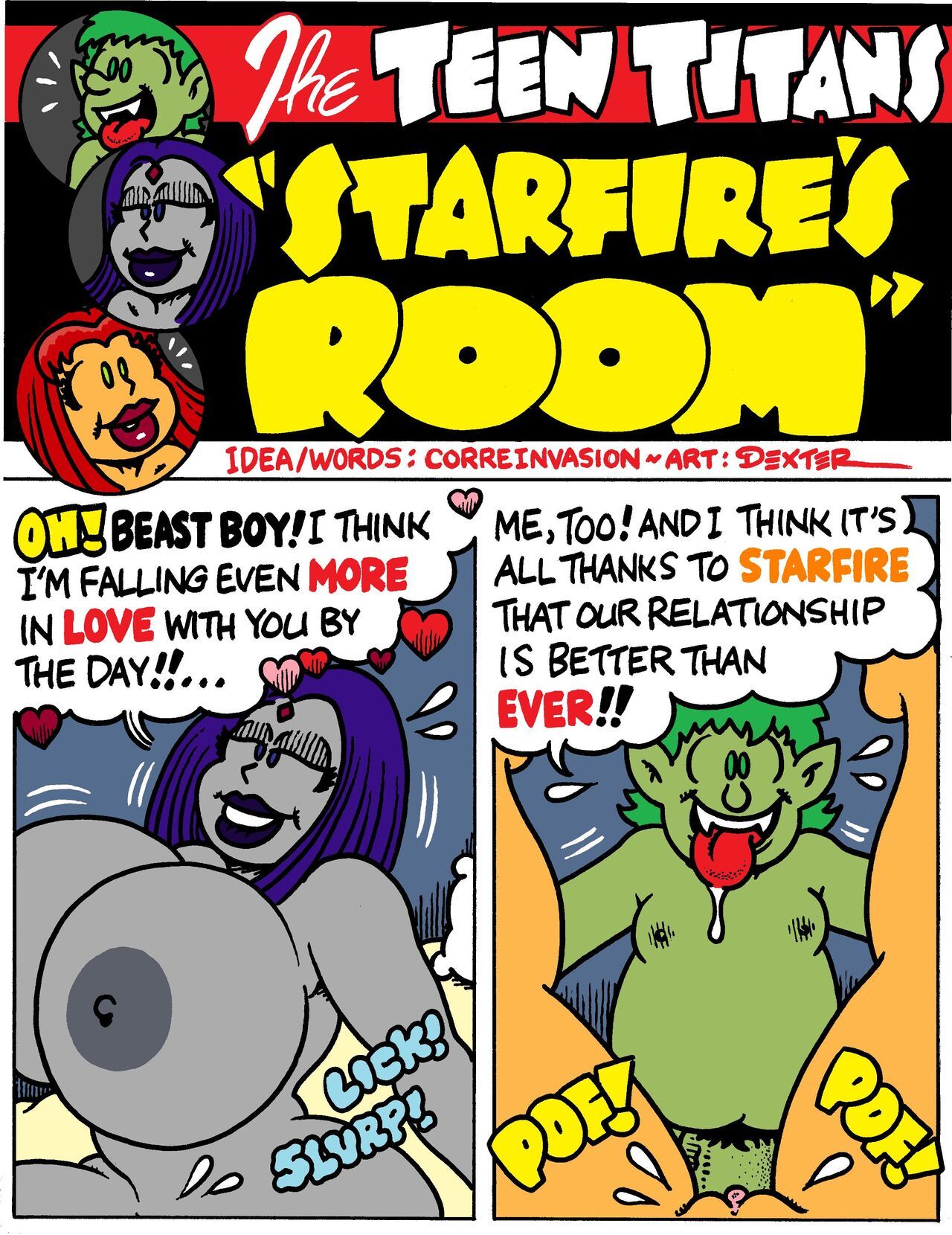 Raven and Starfire Sex Friends 16