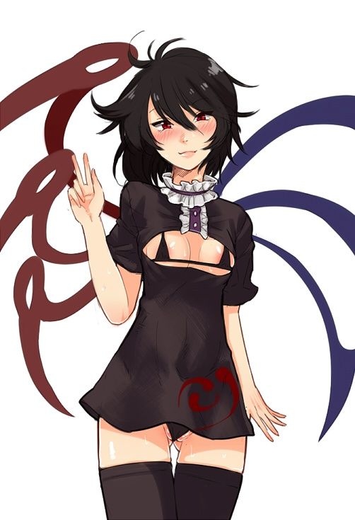 【Feudal Beast Nue-chan】Secondary erotic image of the unidentified but cute black-haired loli girl Feudal Beast Nue-chan of the Touhou Project 12