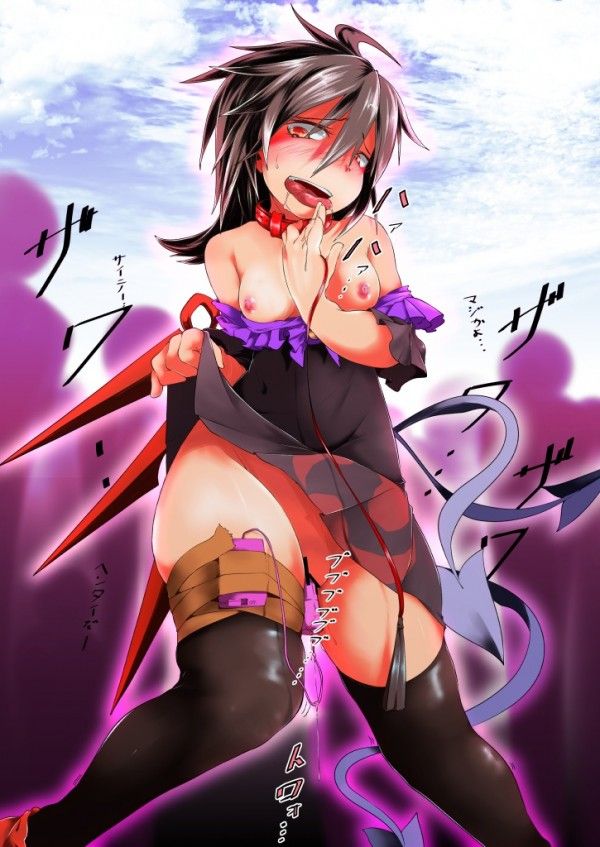【Feudal Beast Nue-chan】Secondary erotic image of the unidentified but cute black-haired loli girl Feudal Beast Nue-chan of the Touhou Project 35