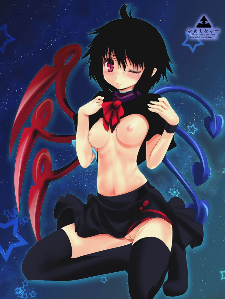 【Feudal Beast Nue-chan】Secondary erotic image of the unidentified but cute black-haired loli girl Feudal Beast Nue-chan of the Touhou Project 42