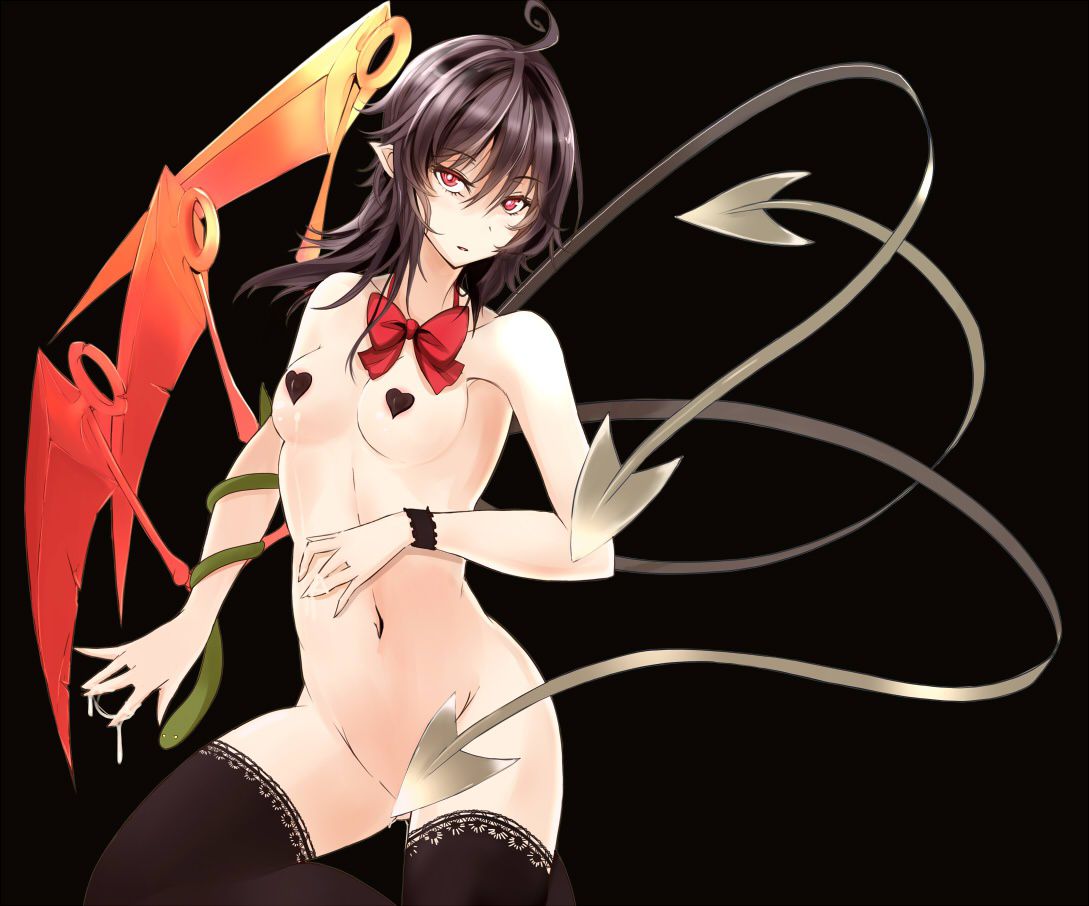 【Feudal Beast Nue-chan】Secondary erotic image of the unidentified but cute black-haired loli girl Feudal Beast Nue-chan of the Touhou Project 51