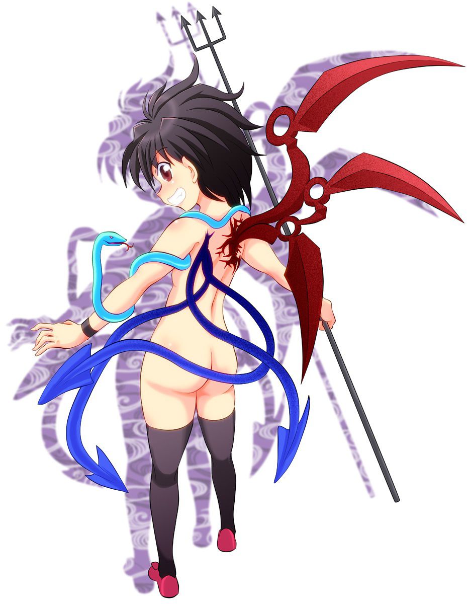 【Feudal Beast Nue-chan】Secondary erotic image of the unidentified but cute black-haired loli girl Feudal Beast Nue-chan of the Touhou Project 55