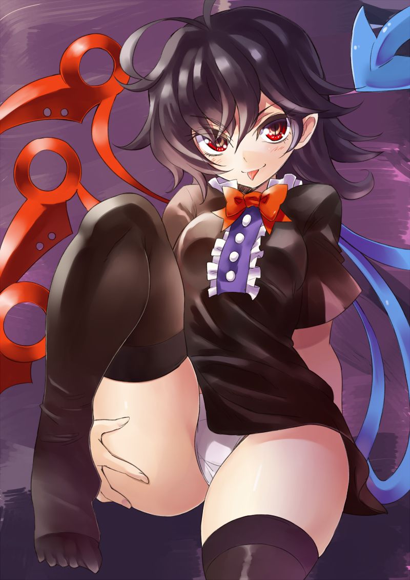 【Feudal Beast Nue-chan】Secondary erotic image of the unidentified but cute black-haired loli girl Feudal Beast Nue-chan of the Touhou Project 74