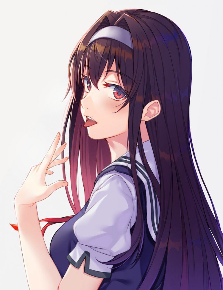 【Secondary】Image of a girl sticking out her tongue Part 6 6