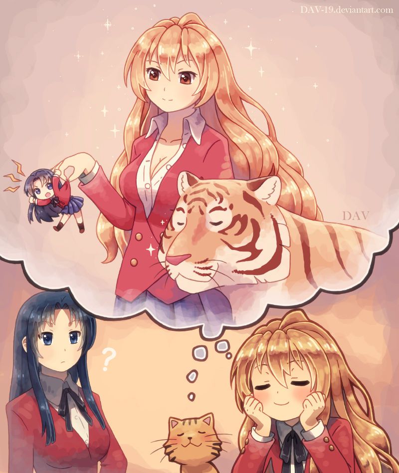 Toradora! Of the 50 illustrations 30