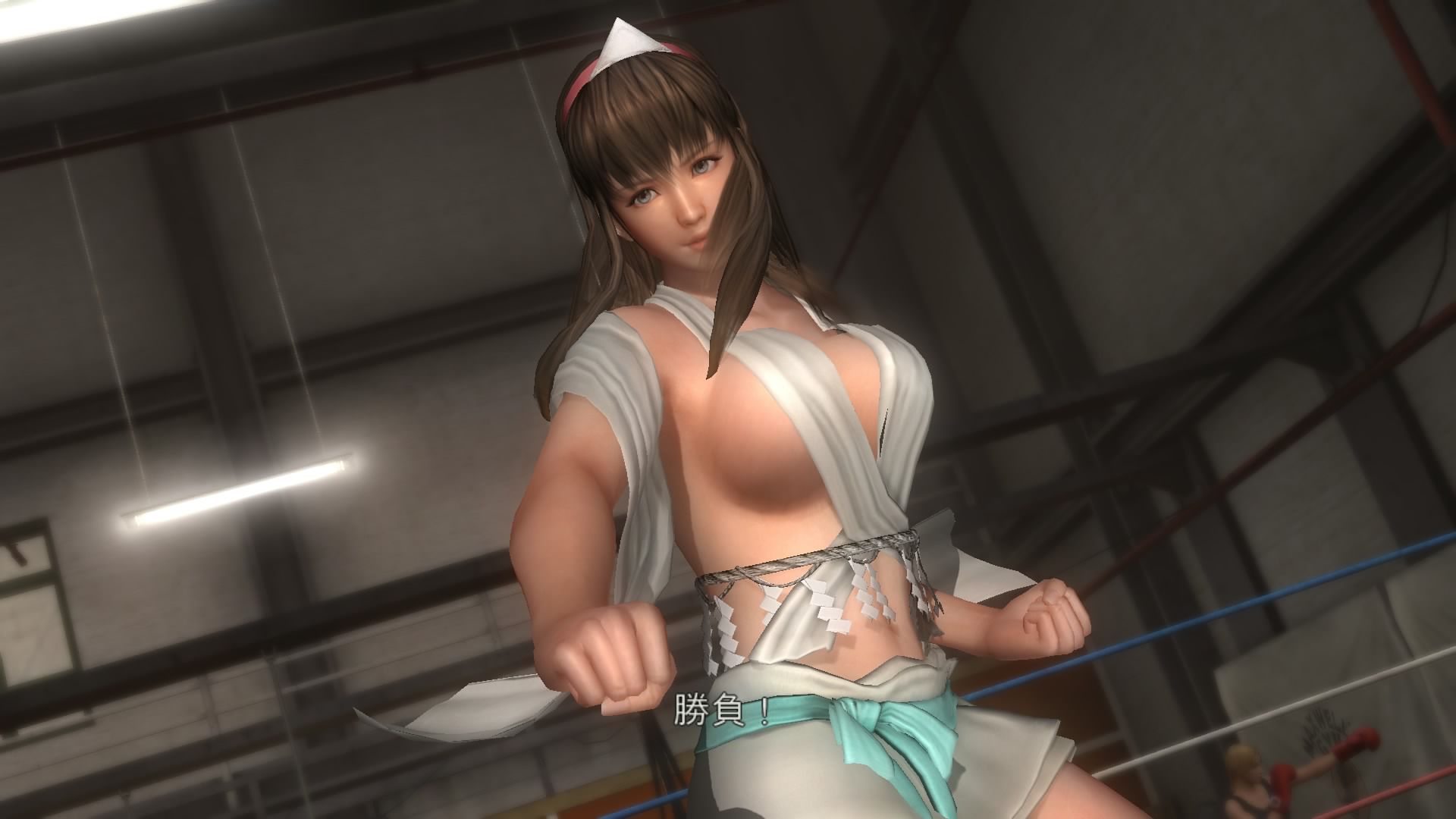 DOA5LR Hitomi (dress Hallow guys) the Dragon twist at ryona 1