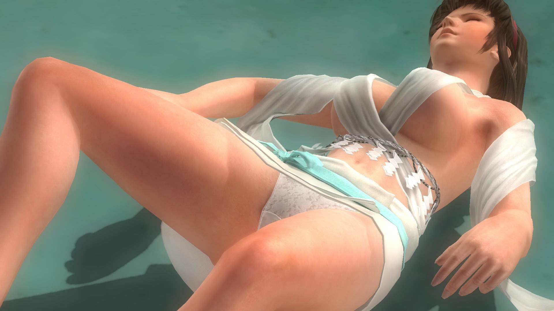 DOA5LR Hitomi (dress Hallow guys) the Dragon twist at ryona 20