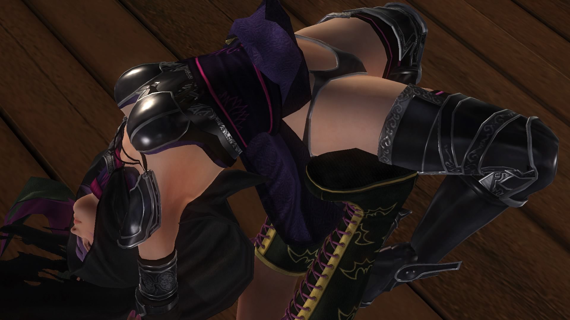 DOA5LR ayane (everyone's Halloween by 2015) to Hitomi and Lisa Tagme throwing at ryona 11